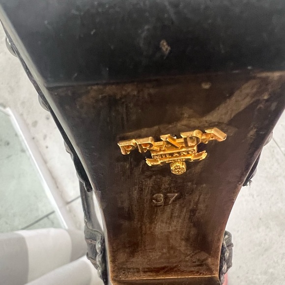 Prada Wood Platform Sandals EU 37 - Picture 4 of 4